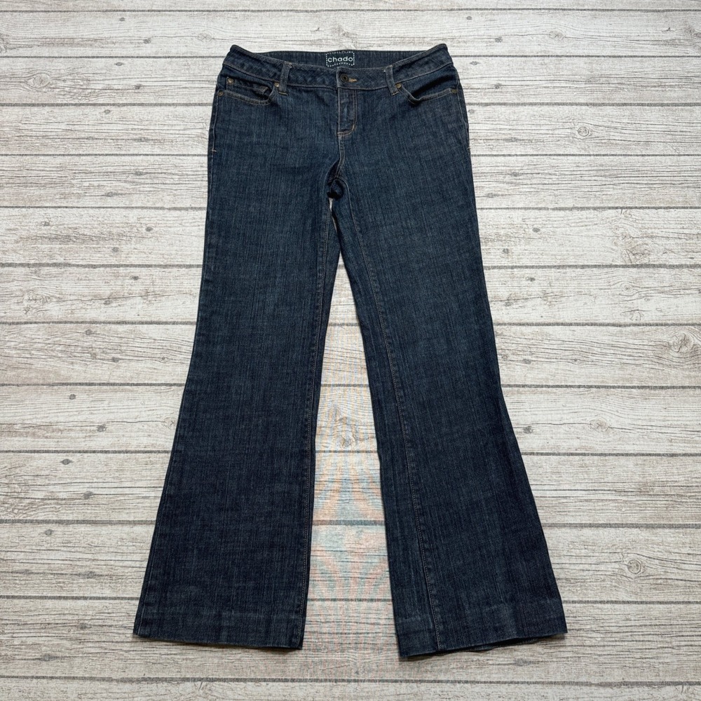 Vintage Y2K Chado Jeans Women's 29 Dark Indigo Denim Bootcut Embellished Pockets